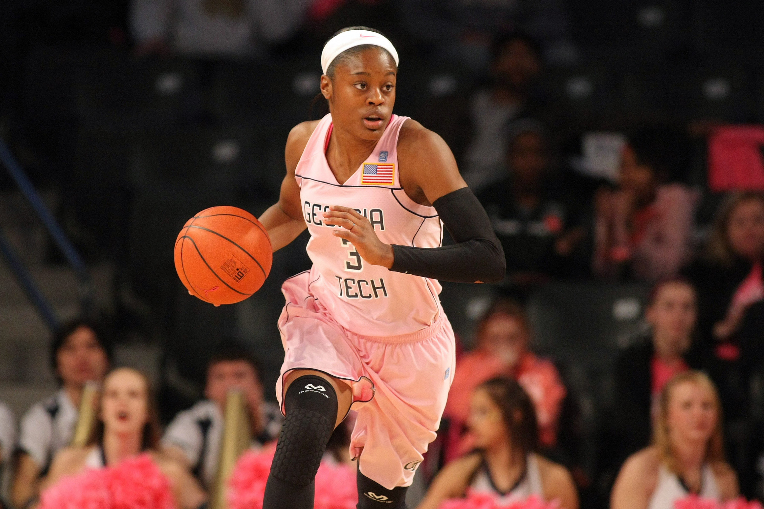 Yellow Jackets guard Kaela Davis (3) Brett Davis-USA TODAY Sports