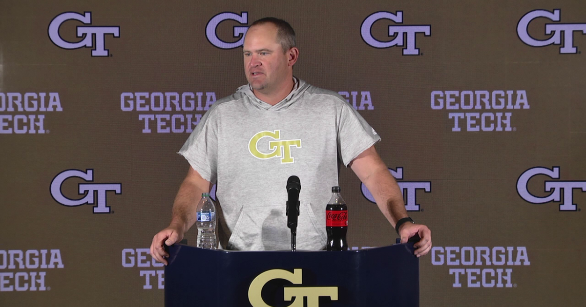Tech Football Press Conference Football — Tech Yellow Jackets