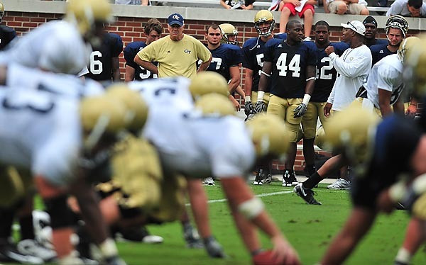 Georgia Tech FootballScrimmage PracticeAugust 14, 2010Bobby Dodd Stadium