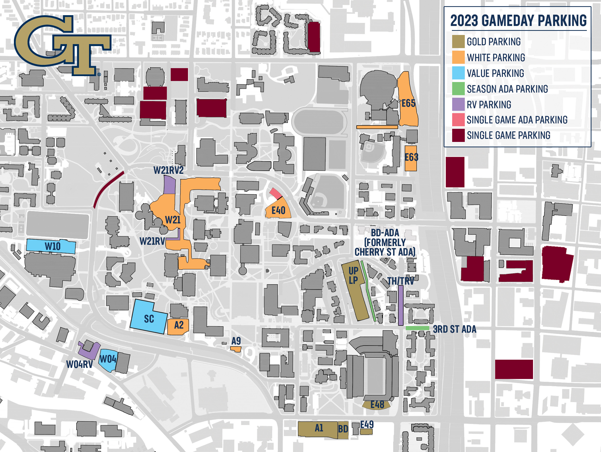 Georgia Tech Yellow Jackets  Official Athletic Site  Football Parking 