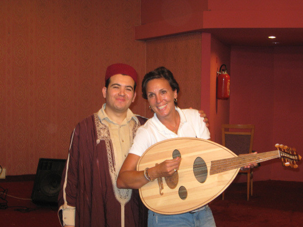 Head Coach MaChelle Joseph with the guitar legend of Tunisia
