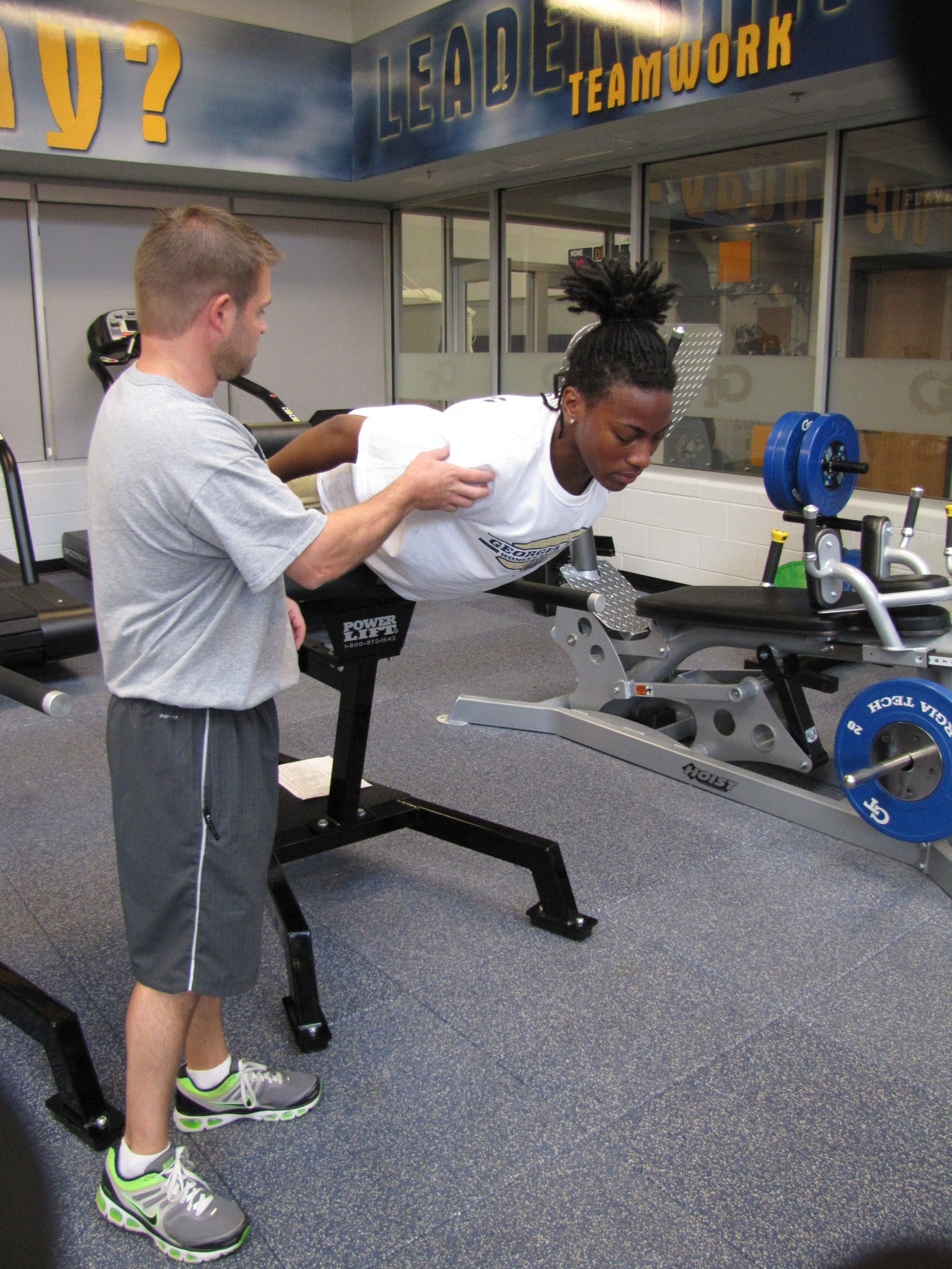 Scott McDonald helps out Chelsea Regins