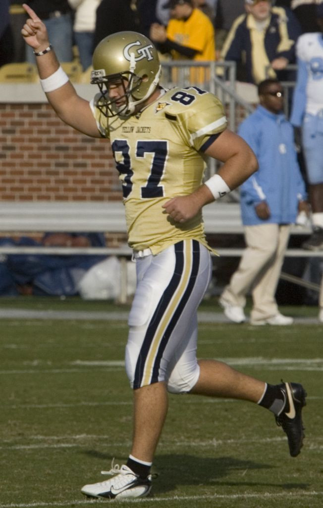 Travis Bell comes off the field after kicking the winning field goal against North Carolina during the closing seconds. (AP Photo/John Amis)