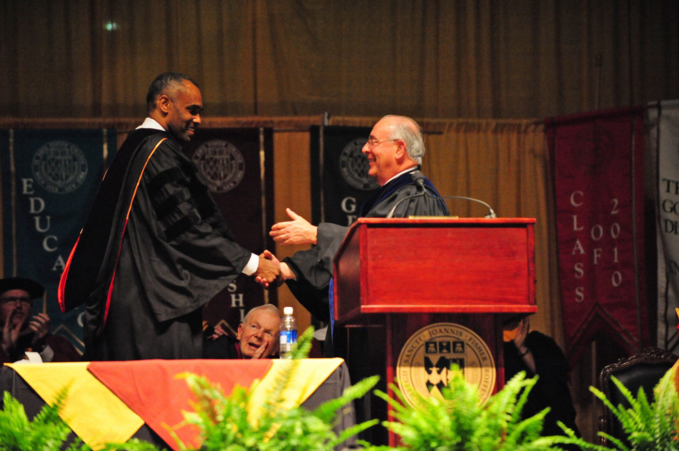 Paul Hewitt at the 2010 St. John Fisher College Commencement exercises.