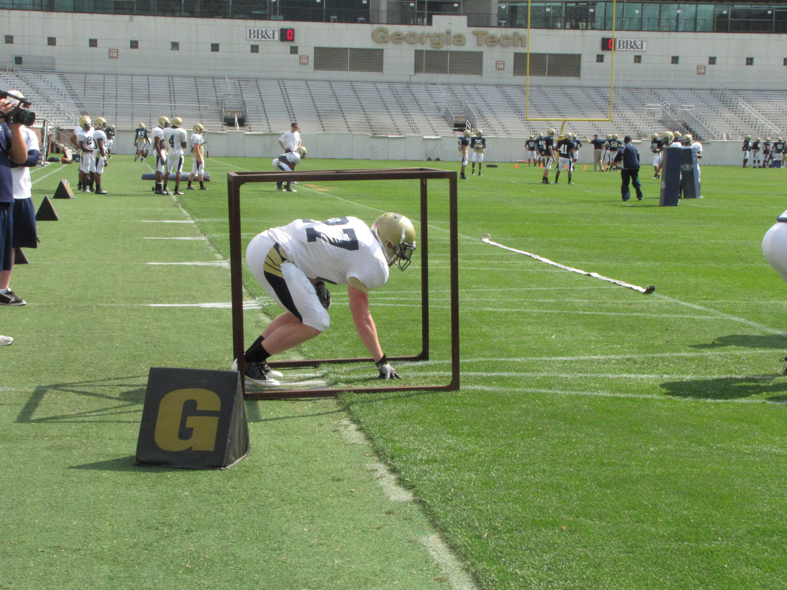 Preston Lyons - Georgia Tech Football Practice - April 4, 2011