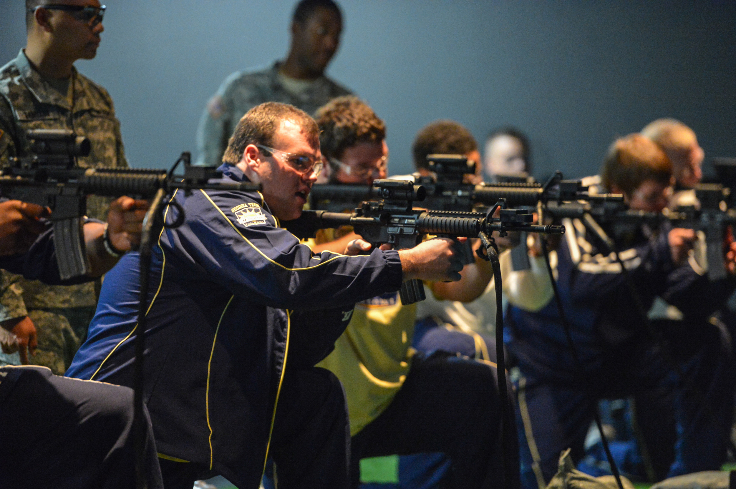 Georgia Tech players travelled to Fort Bliss for Day 2 of the 2012 Sun Bowl.