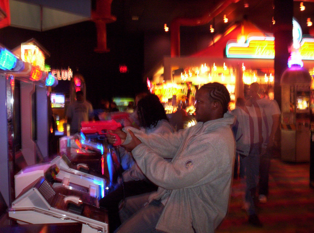 Darrell Robertson at Dave and Buster's.