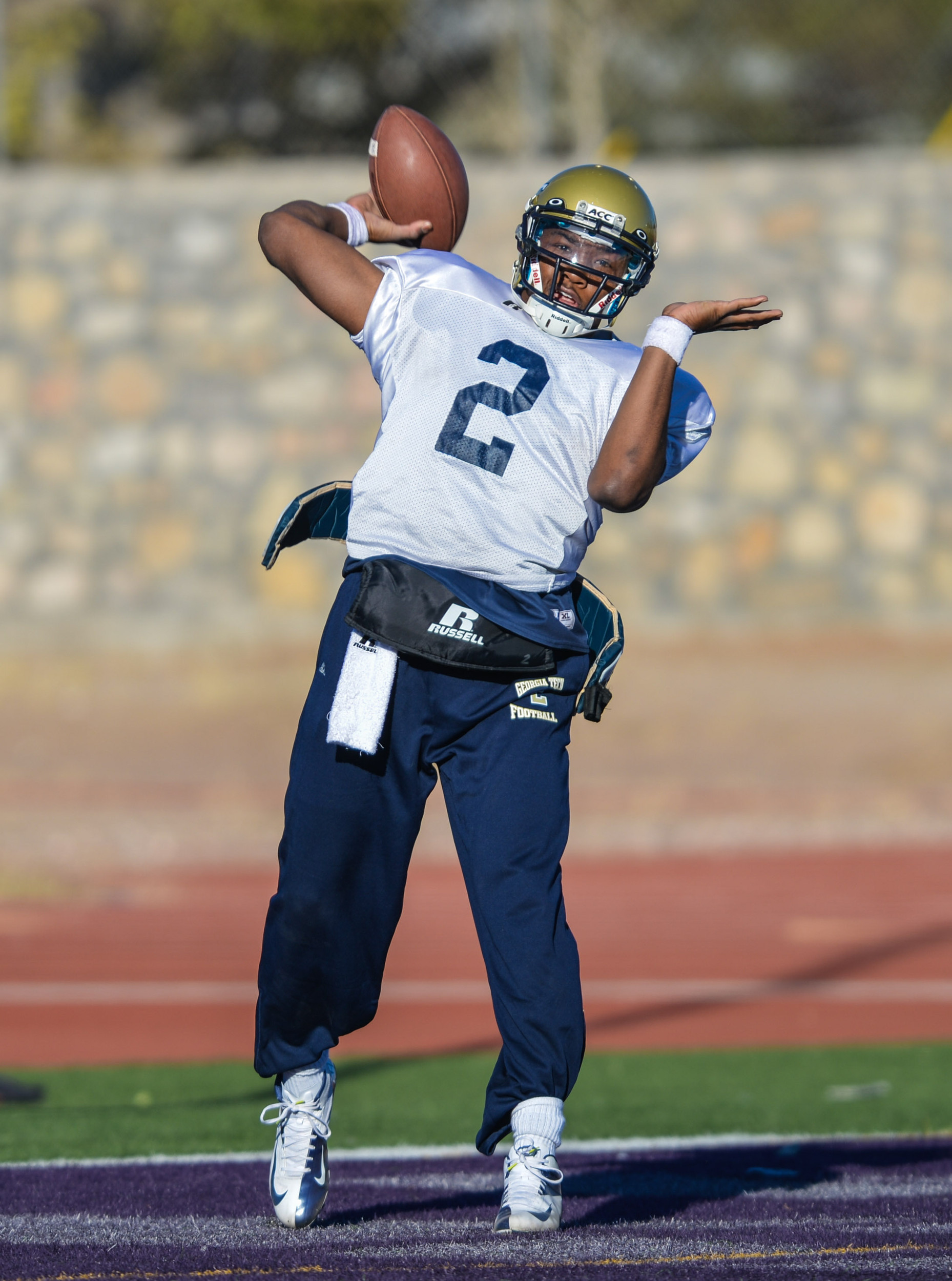 Georgia Tech held it's second practice in El Paso for the 2012 Hyundai Sun Bowl.