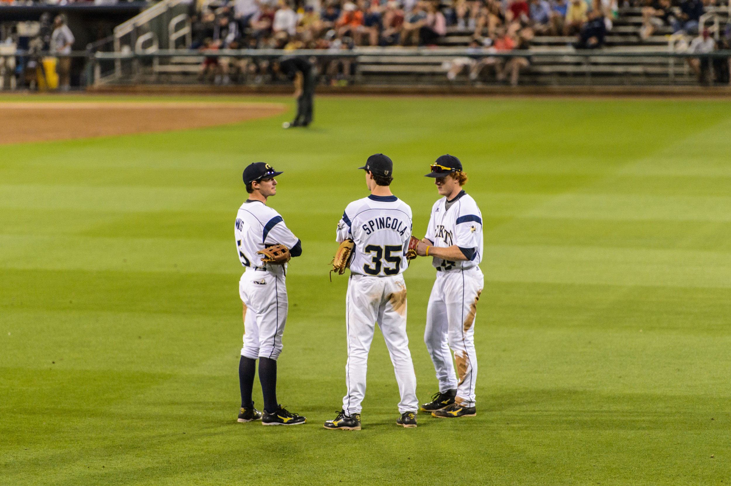 Matt Gonzalez (14), Keenan Innis (5), Daniel Spingola (35)