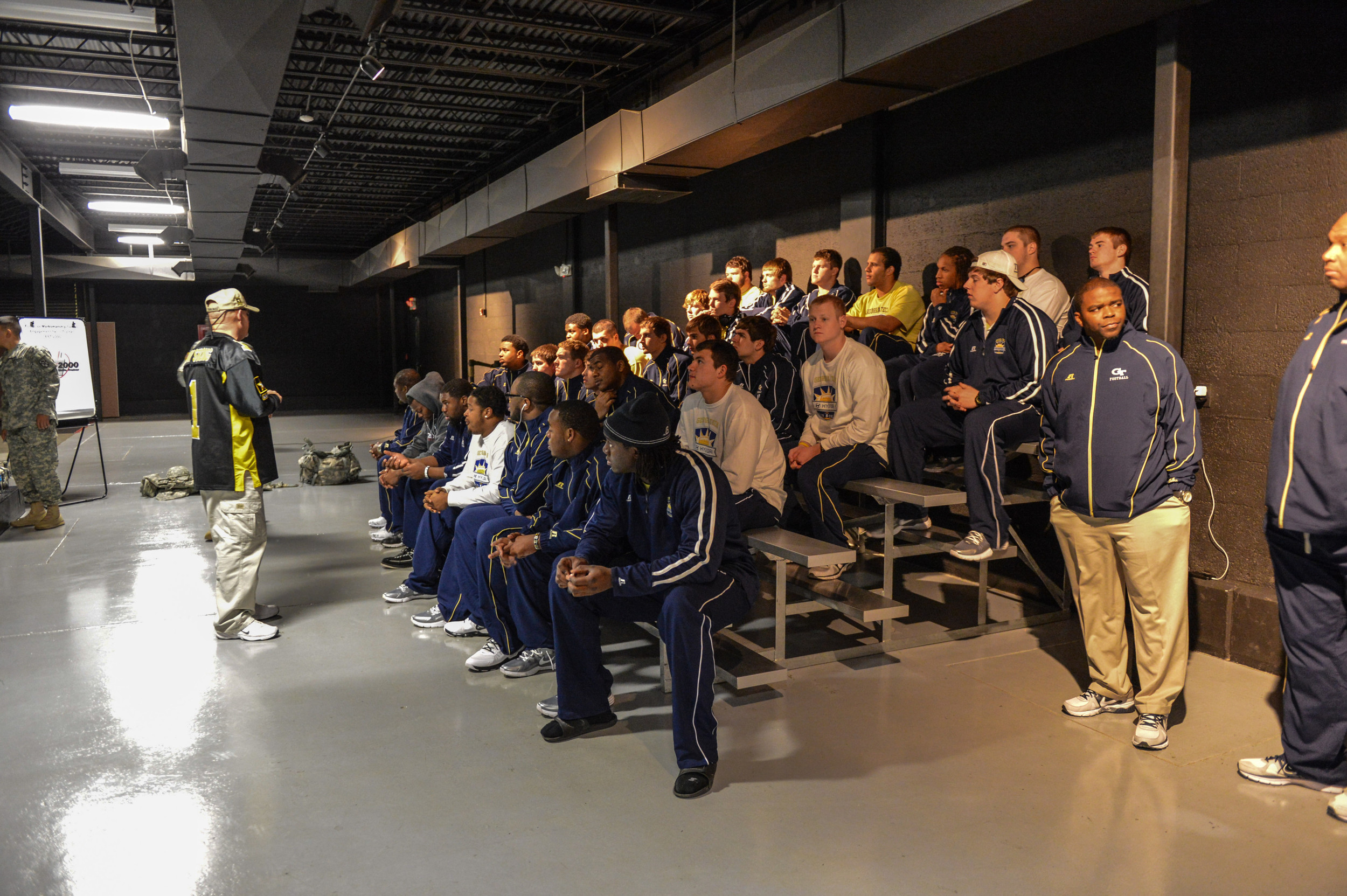 Georgia Tech players travelled to Fort Bliss for Day 2 of the 2012 Sun Bowl.