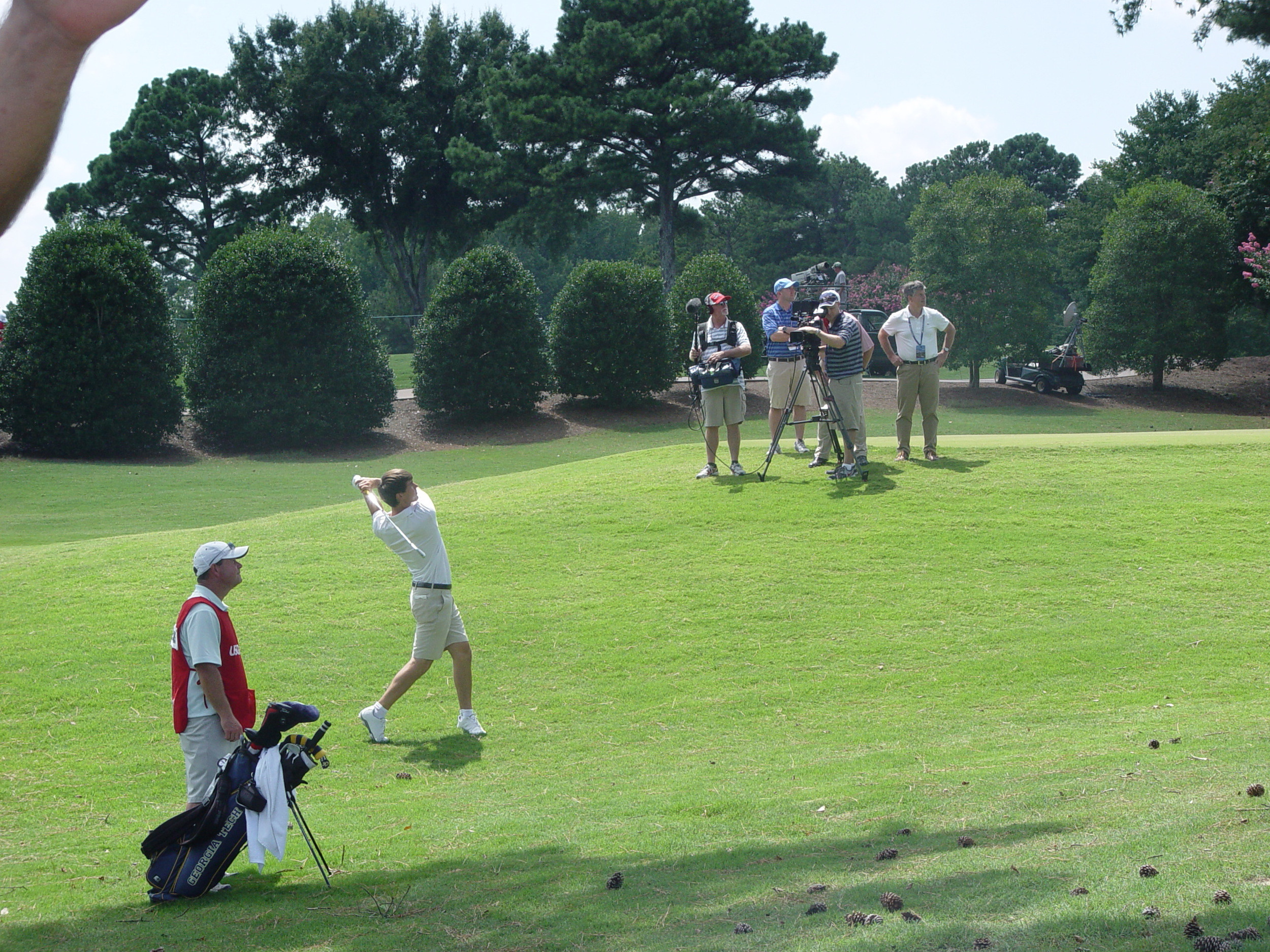 Ollie Schniederjans during his third-round match at the U.S. Amateur, August 14, 2014, Atlanta Athletic Club, Johns Creek, Ga.