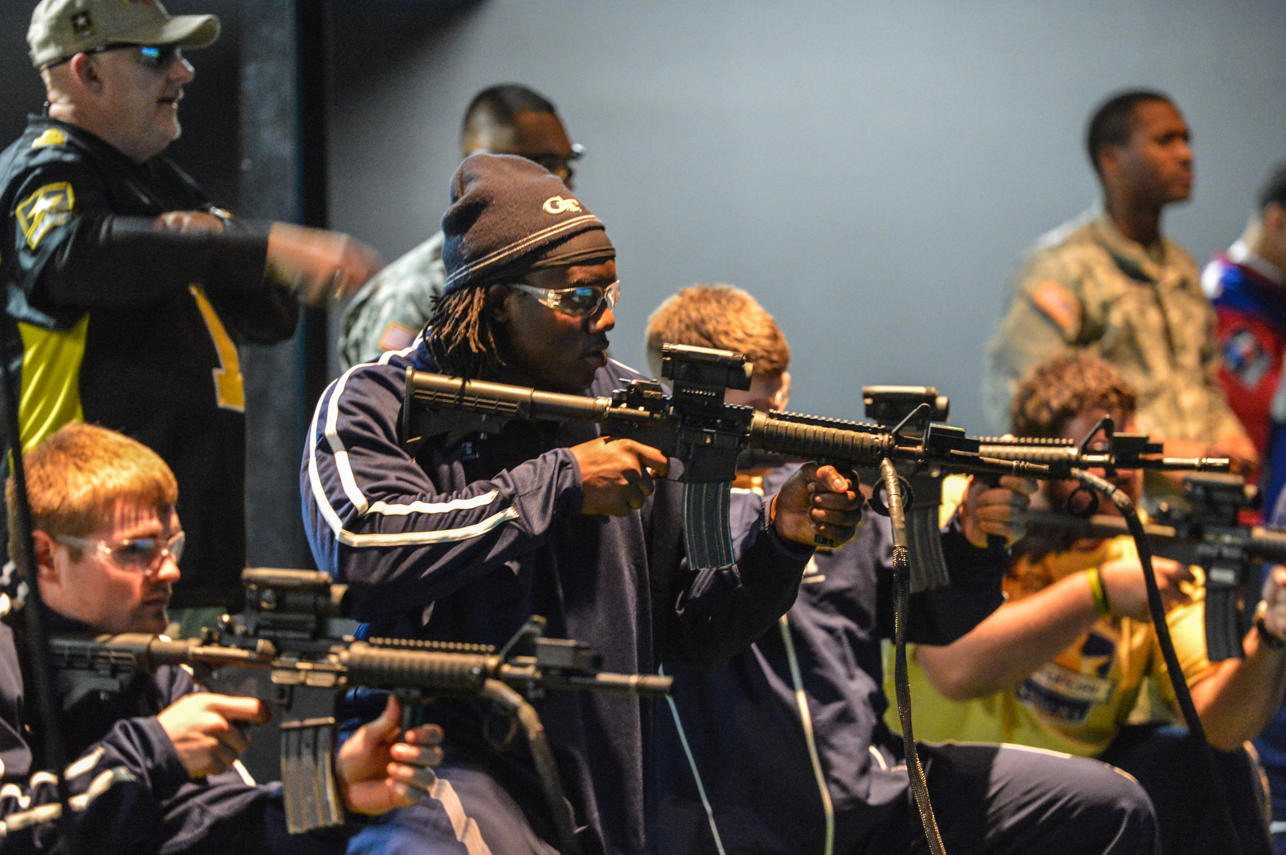 Georgia Tech players travelled to Fort Bliss for Day 2 of the 2012 Sun Bowl.