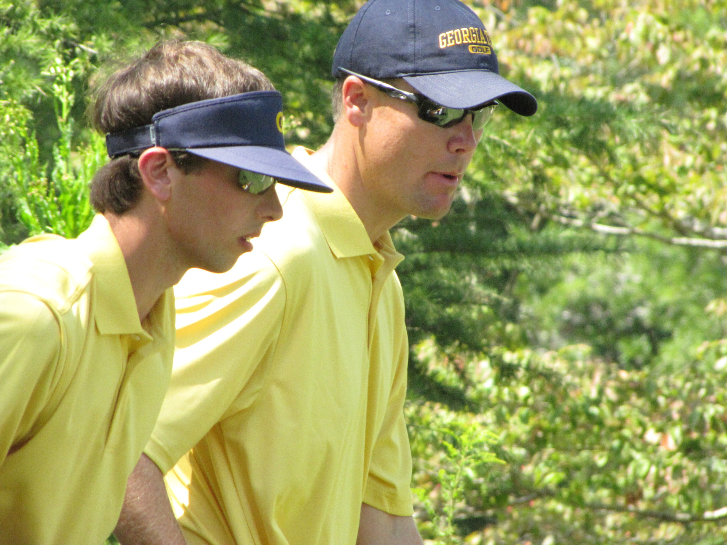 Seth Reeves and Christian Newton during the final round of the Carpet Capital Collegiate - September 11, 2011.