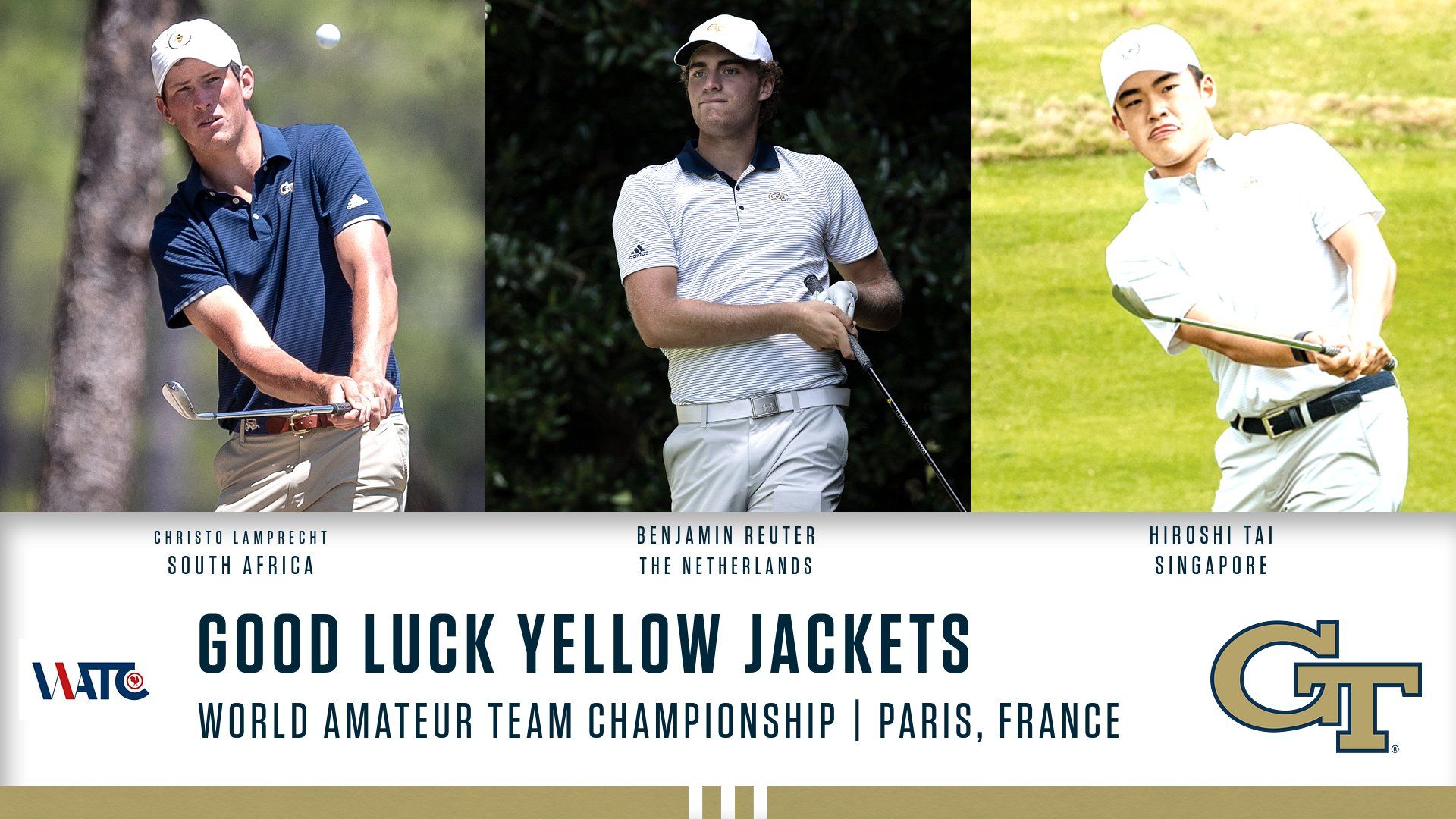 Three Jackets Competing in 2022 World Amateur Team Championship