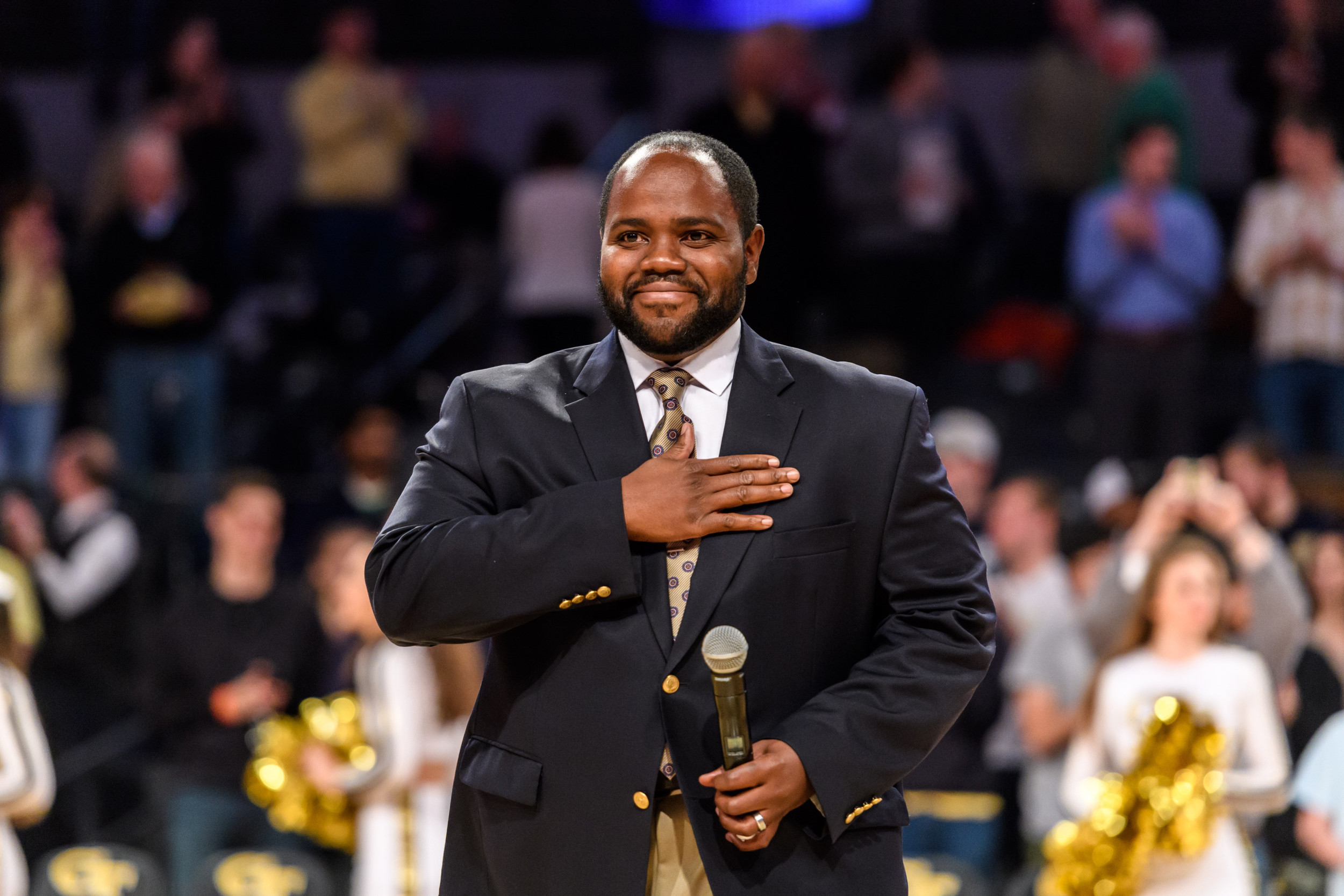 Timothy Miller performed the national anthem