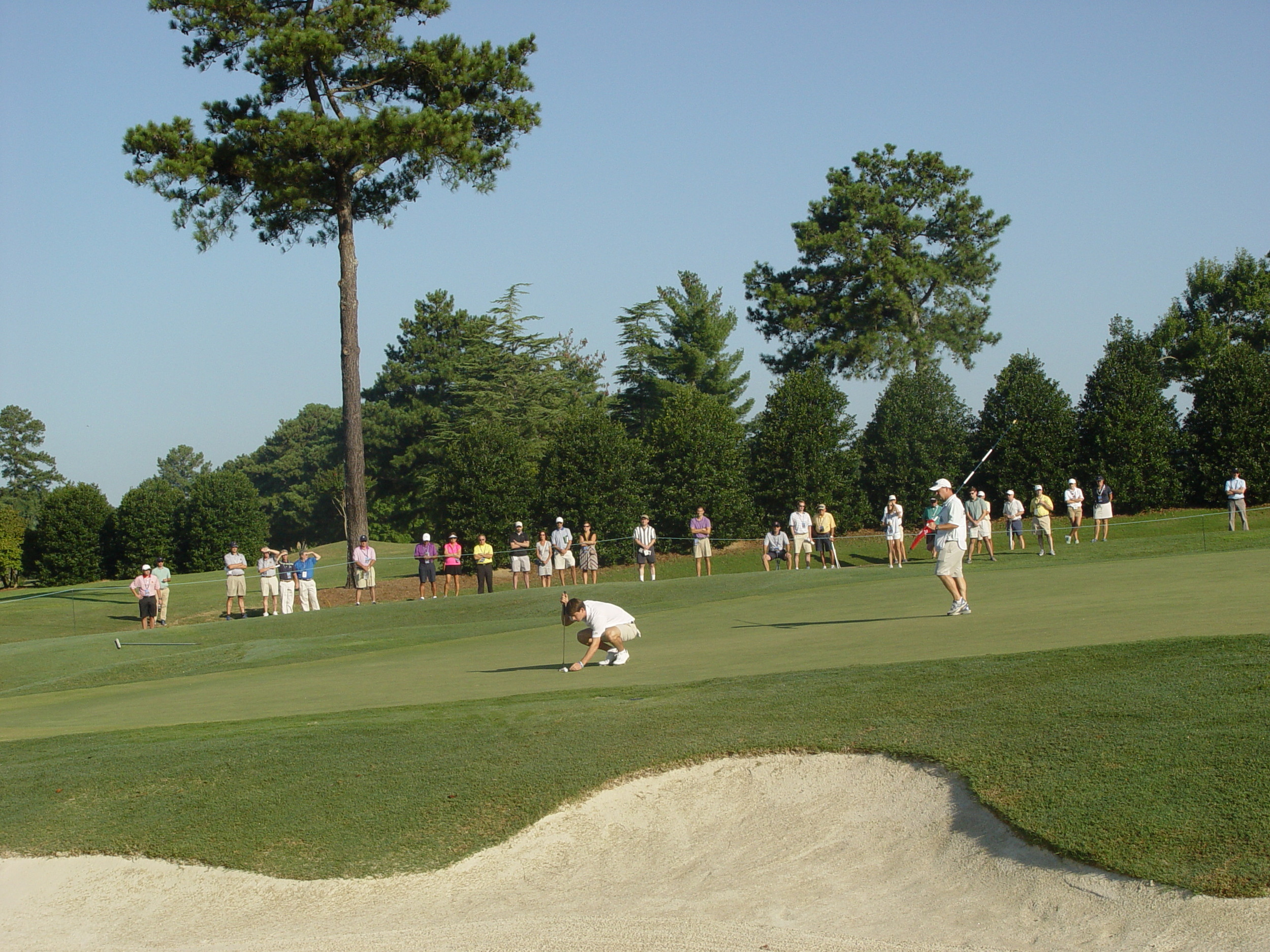 Ollie Schniederjans during the second round of match play at the U.S. Amateur, August 14, 2014, Atlanta Athletic Club, Johns Creek, Ga.