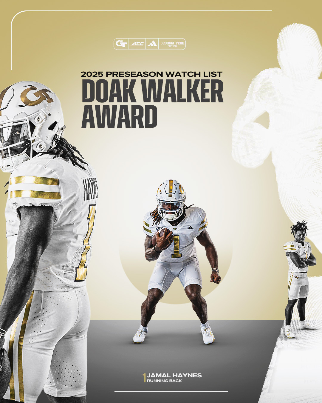 Haynes Adds Doak Walker Watch List to Preseason Honors - Georgia