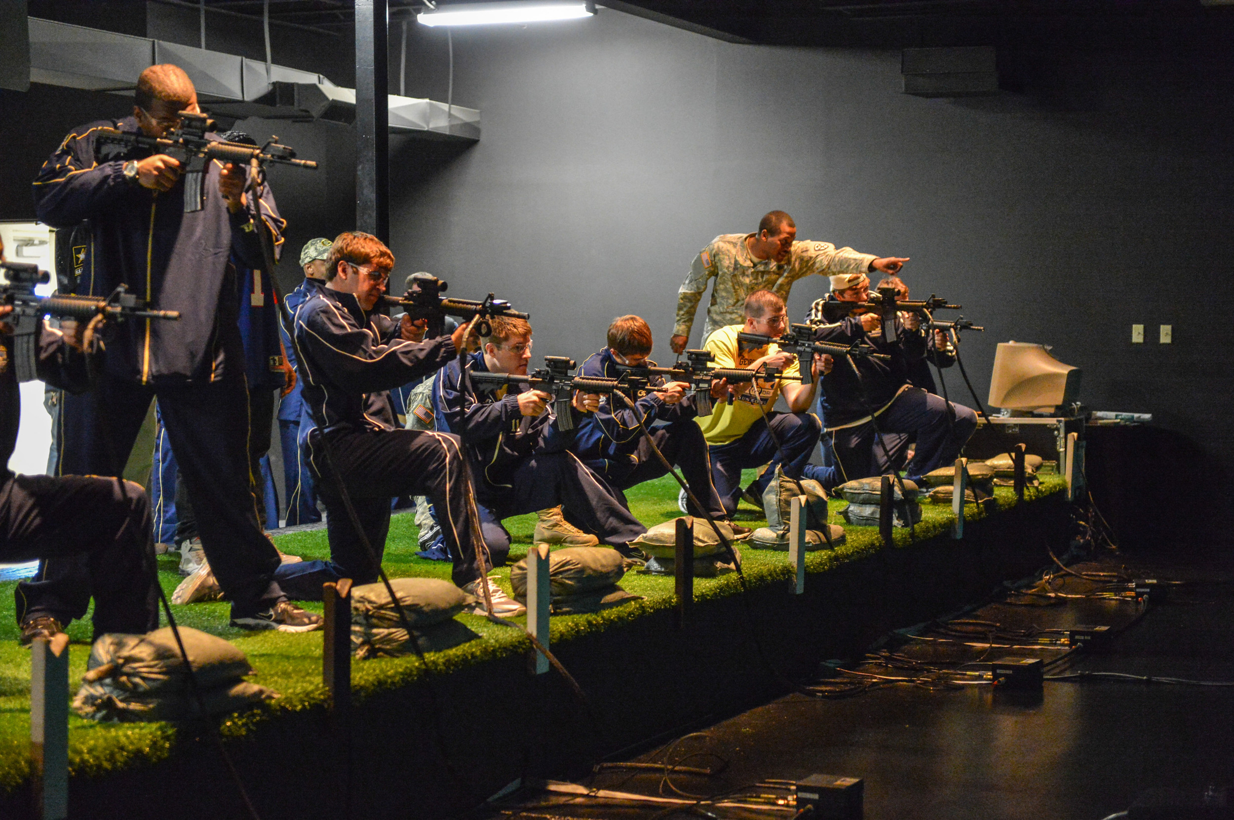Georgia Tech players travelled to Fort Bliss for Day 2 of the 2012 Sun Bowl.