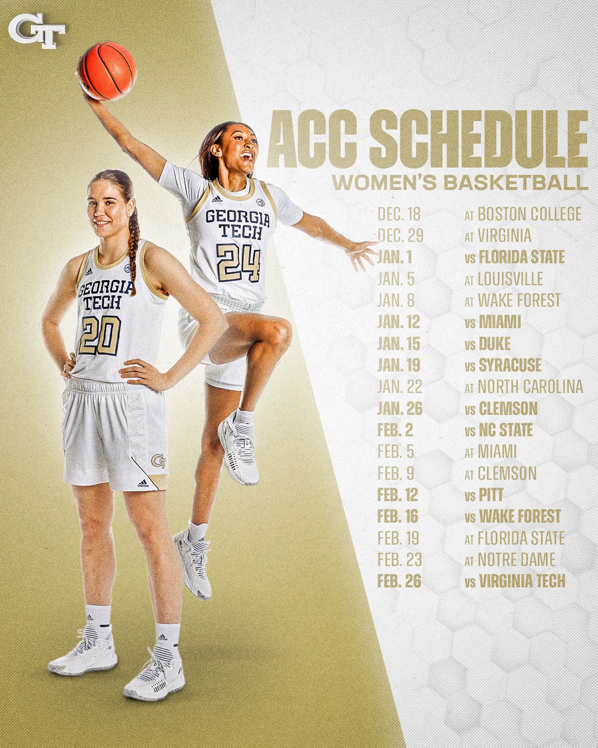ACC Releases Women’s Basketball Schedule Women's Basketball —