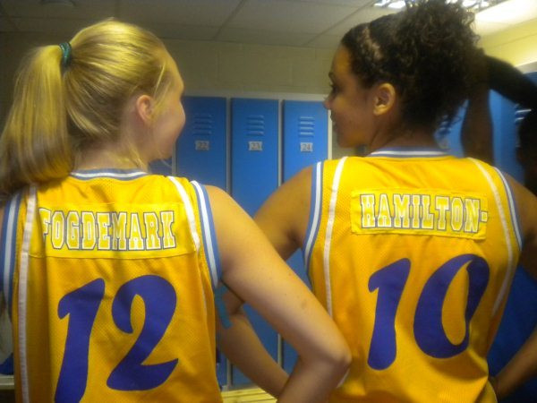 Danielle Hamilton-Carter and Frida Fogdemark at 2010 European Championships