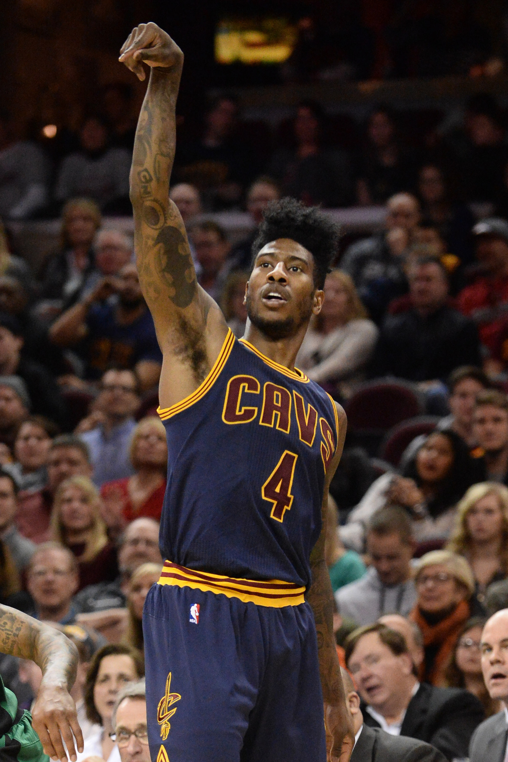 Feb 5, 2016; Cleveland, OH, USA; Cleveland Cavaliers guard Iman Shumpert (4). Credit: Ken Blaze-USA TODAY Sports