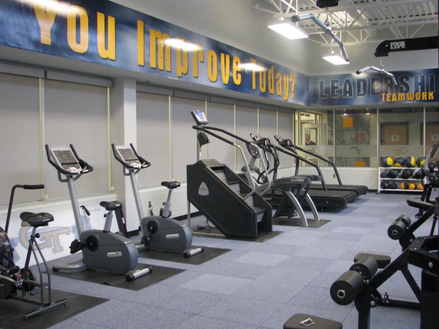 The weight room is ready to go in the Zelank Center