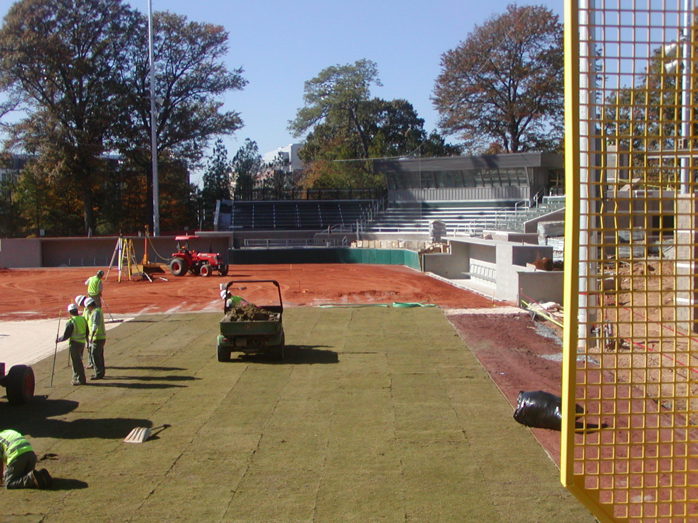 Sod is installed at the new stadium - 11/10/08