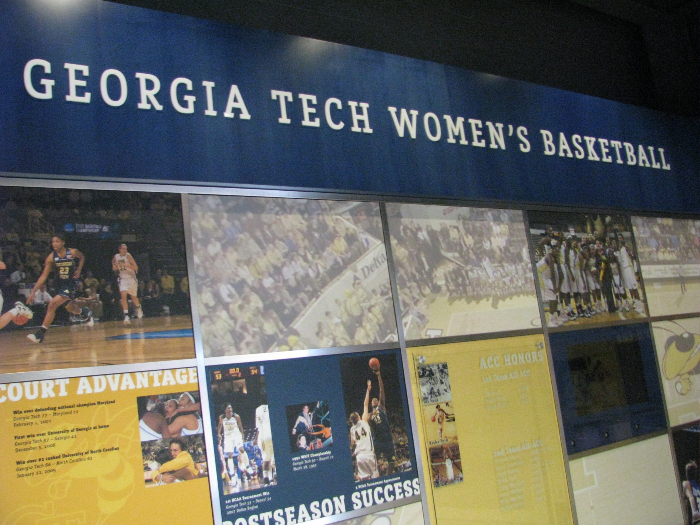 The lobby of the Zelnak Center