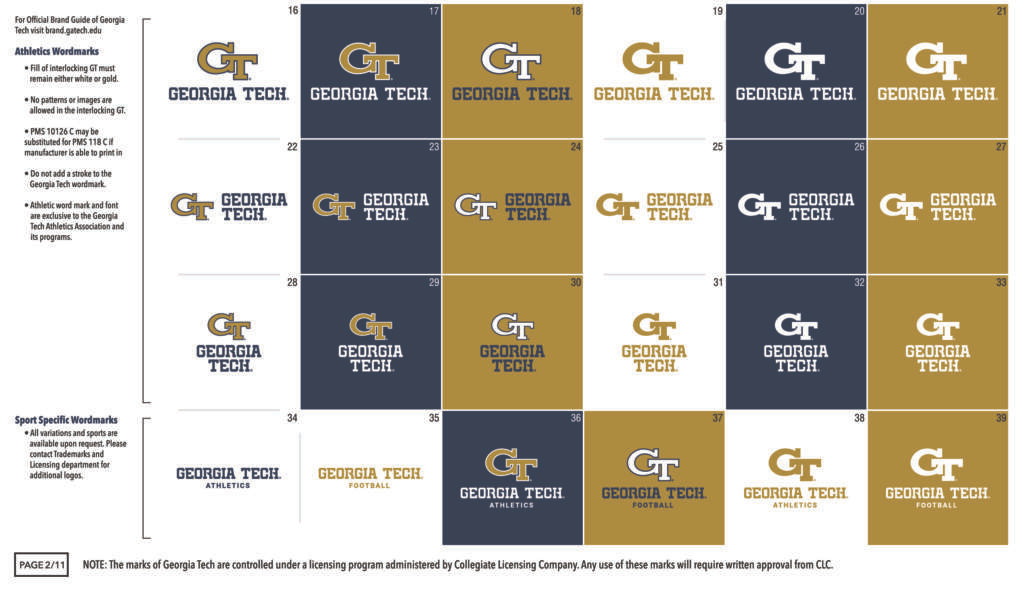 Georgia Tech Wordmark Brand Guidelines