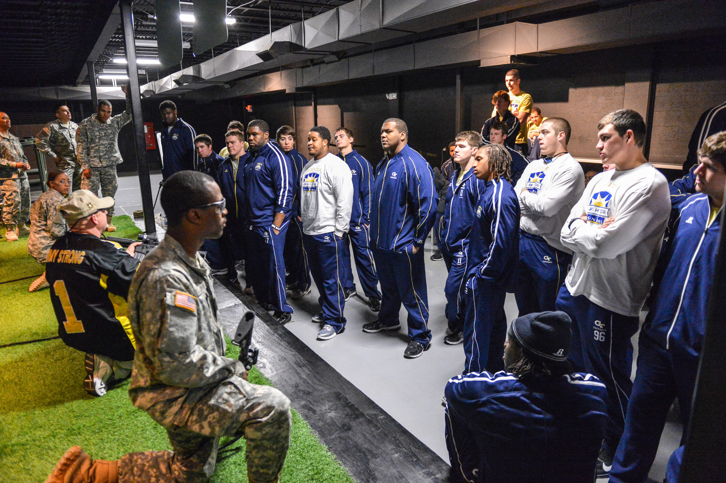 Georgia Tech players travelled to Fort Bliss for Day 2 of the 2012 Sun Bowl.
