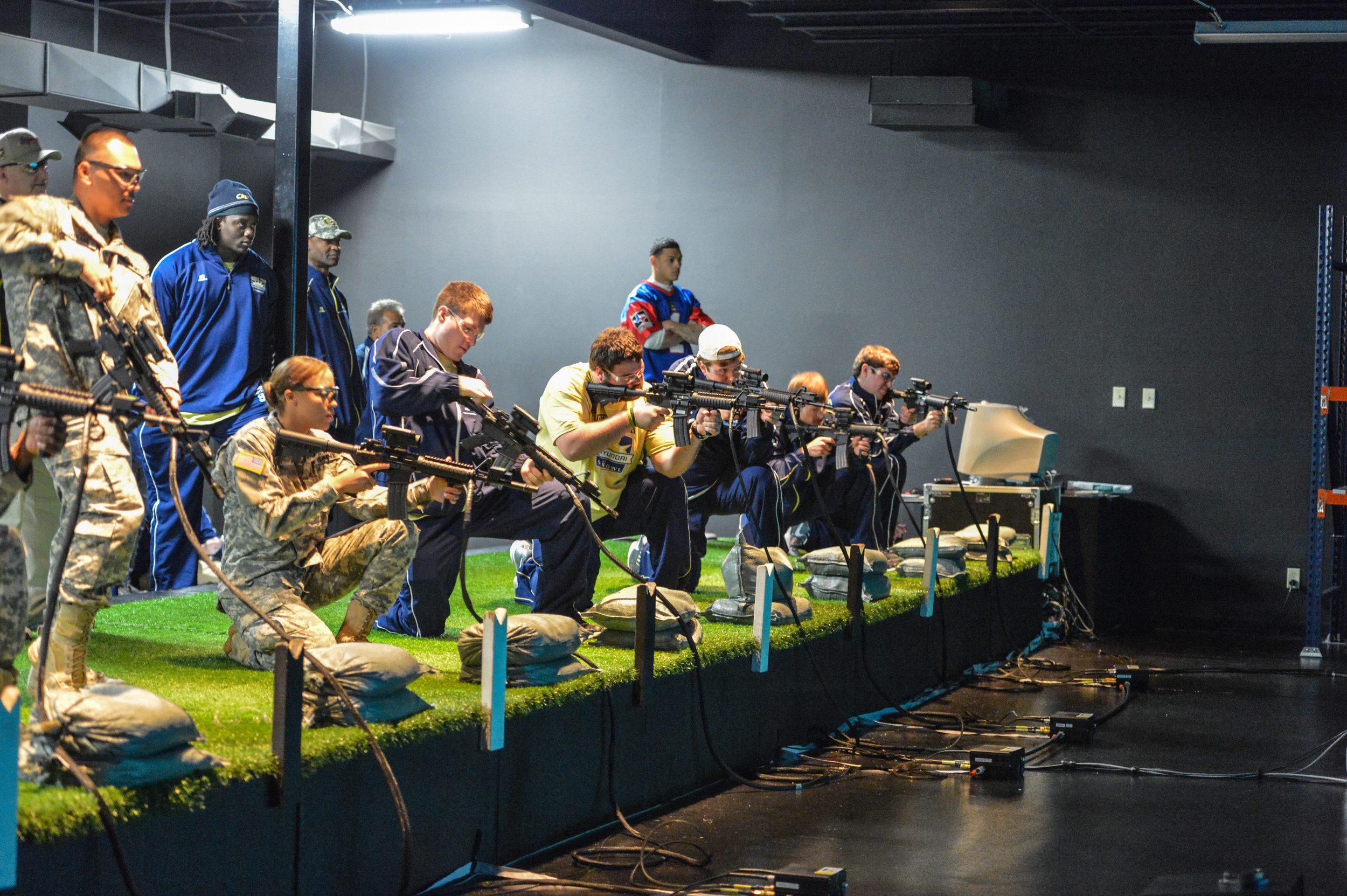 Georgia Tech players travelled to Fort Bliss for Day 2 of the 2012 Sun Bowl.