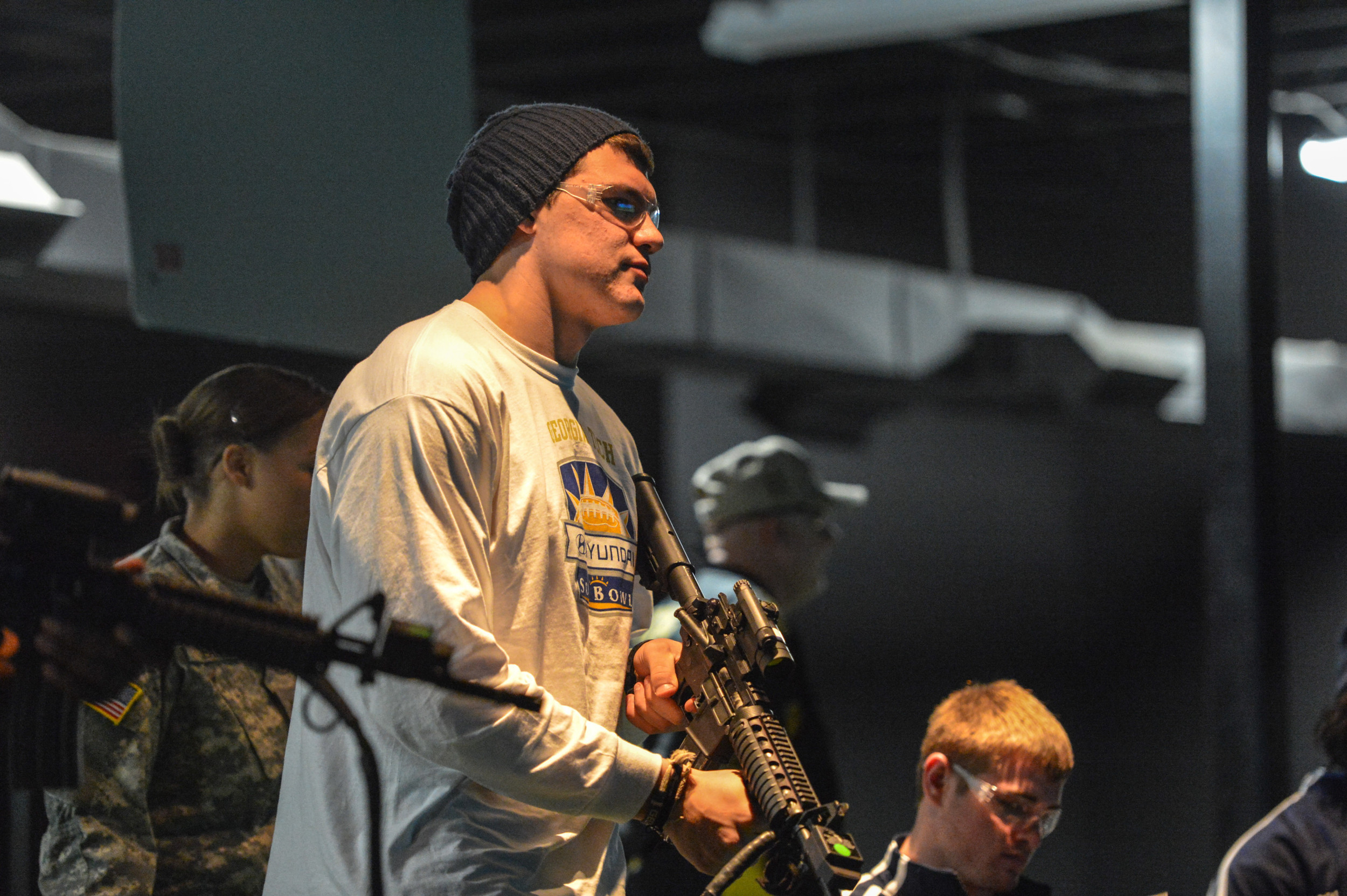Georgia Tech players travelled to Fort Bliss for Day 2 of the 2012 Sun Bowl.