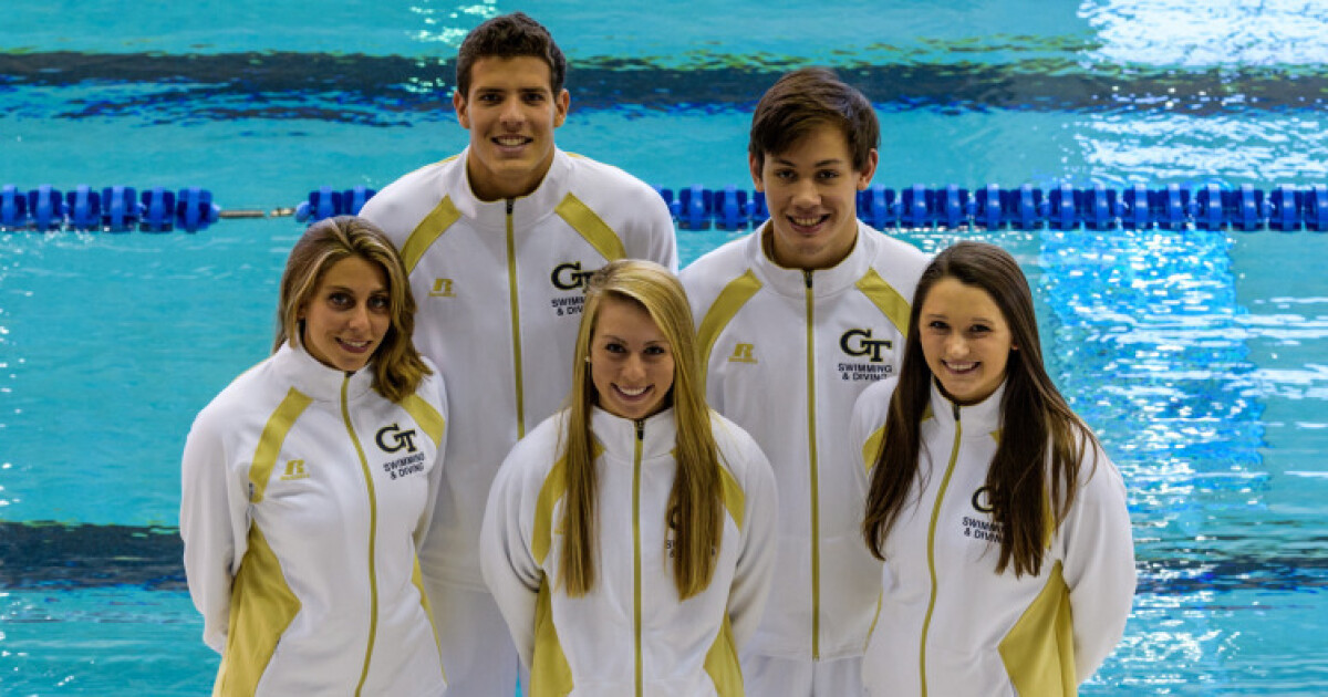 Swimming & Diving Announces 201617 Team Captains Tech Yellow Jackets