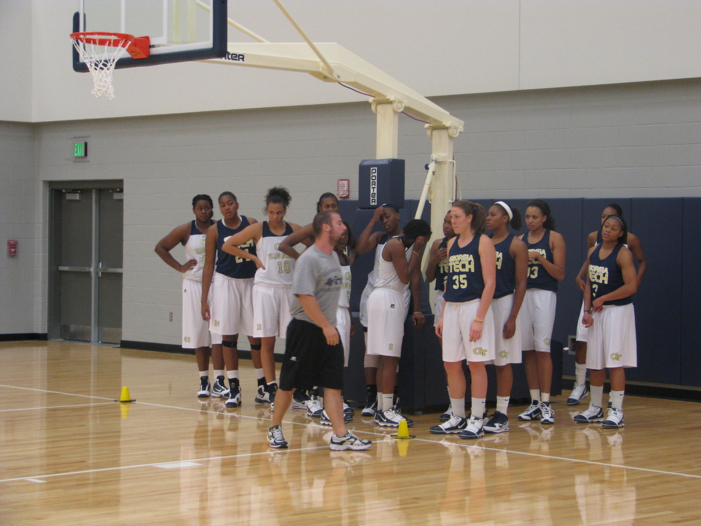 Team warm ups for practice