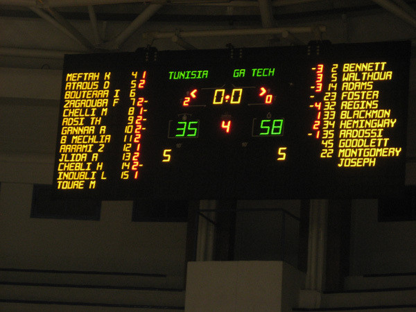 Game two vs the Tunisian National Team