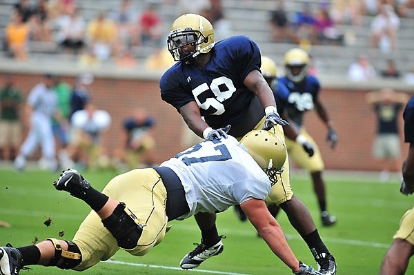 Georgia Tech FootballScrimmage PracticeAugust 14, 2010Bobby Dodd StadiumB.J. Machen