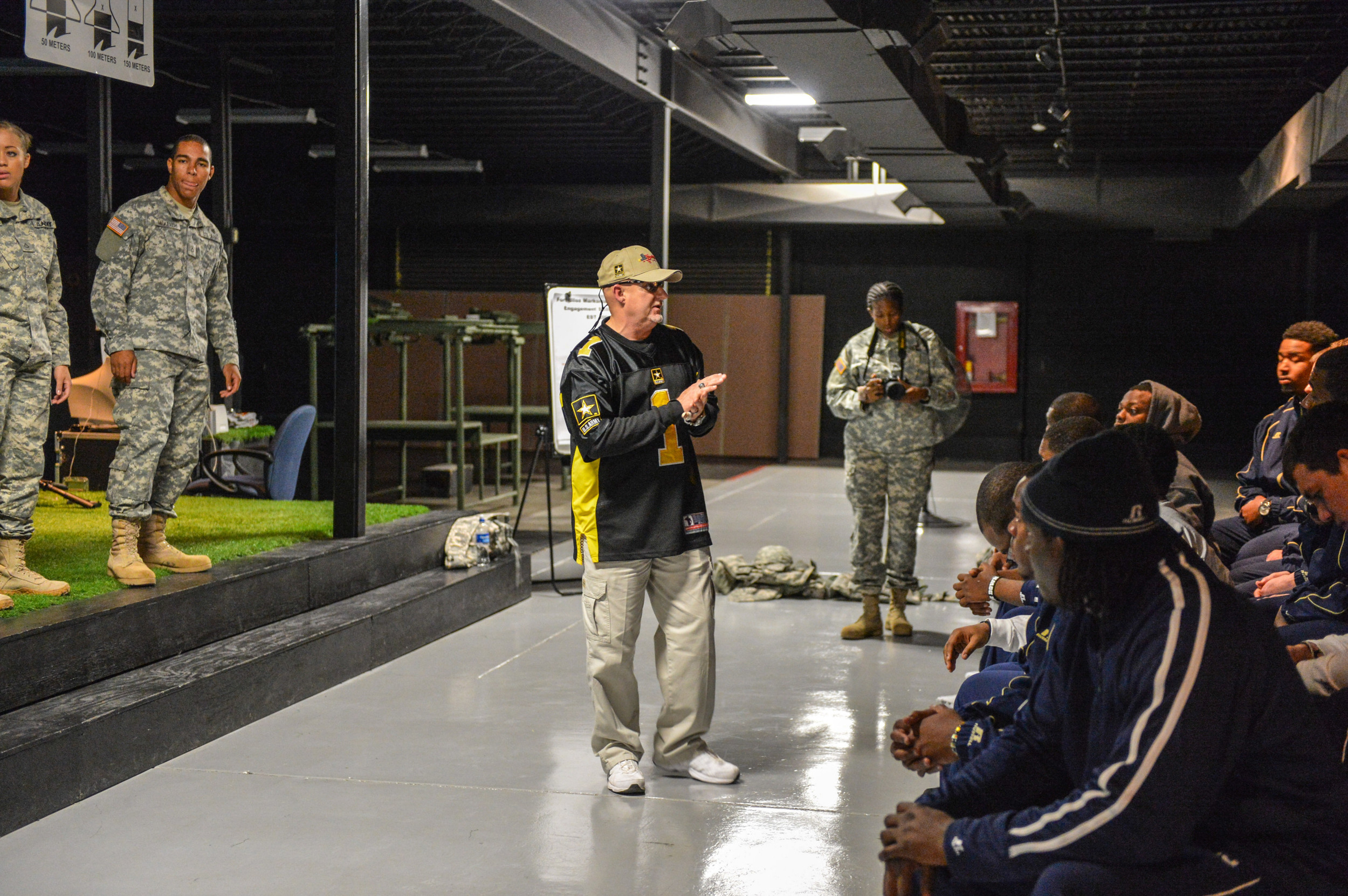 Georgia Tech players travelled to Fort Bliss for Day 2 of the 2012 Sun Bowl.
