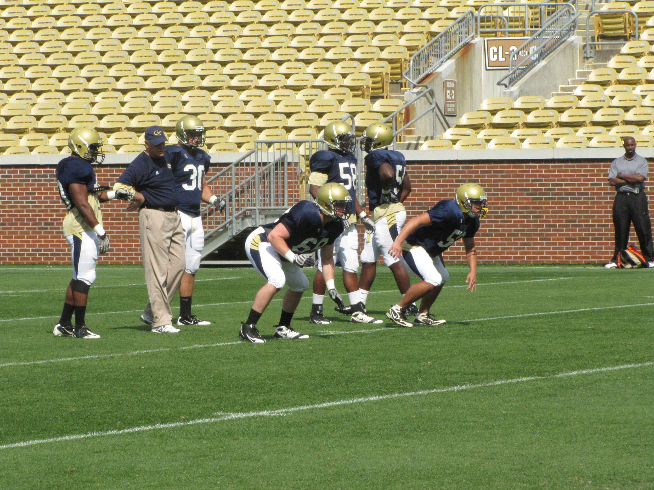 Georgia Tech Football Practice - April 4, 2011