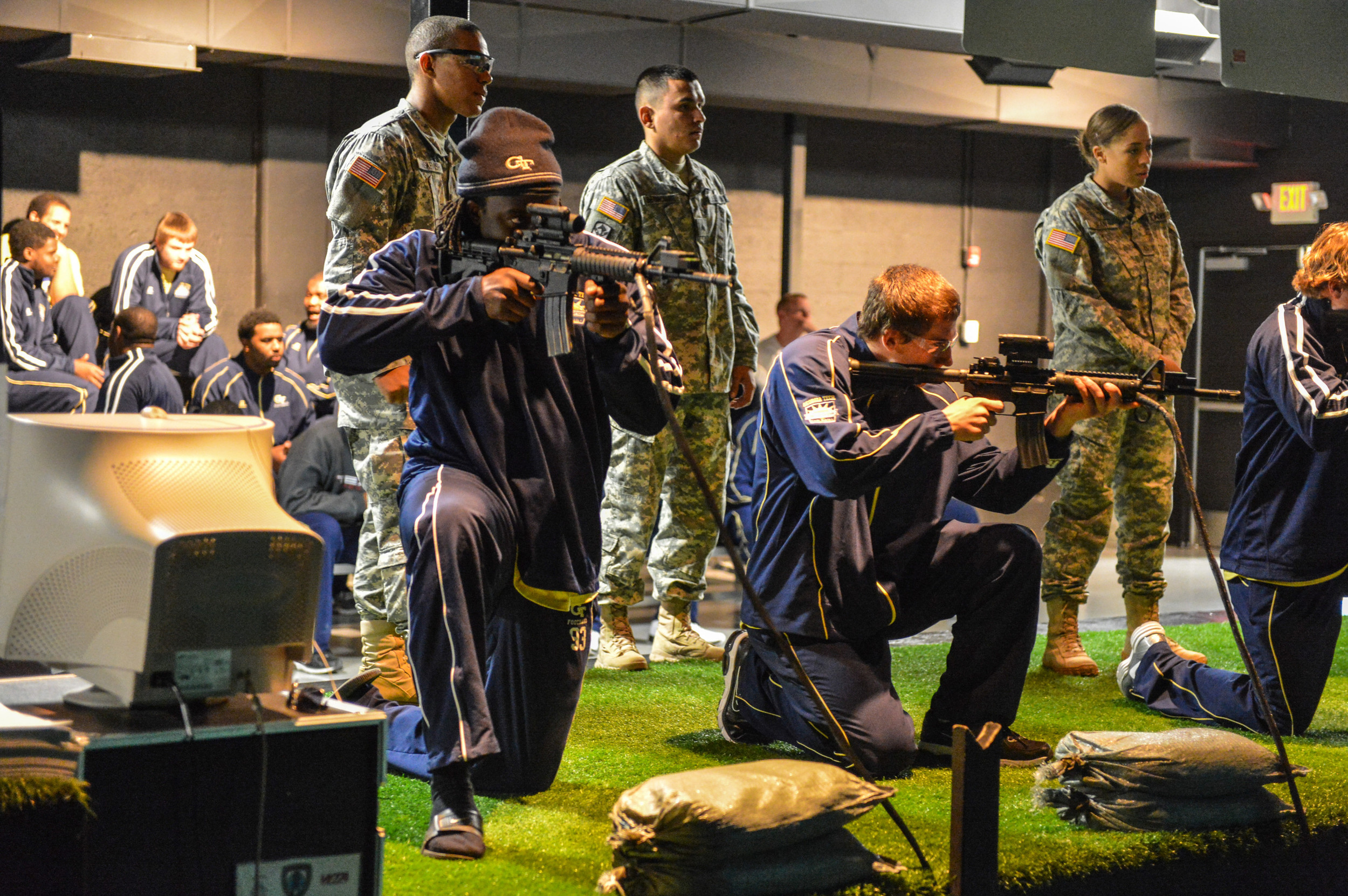 Georgia Tech players travelled to Fort Bliss for Day 2 of the 2012 Sun Bowl.