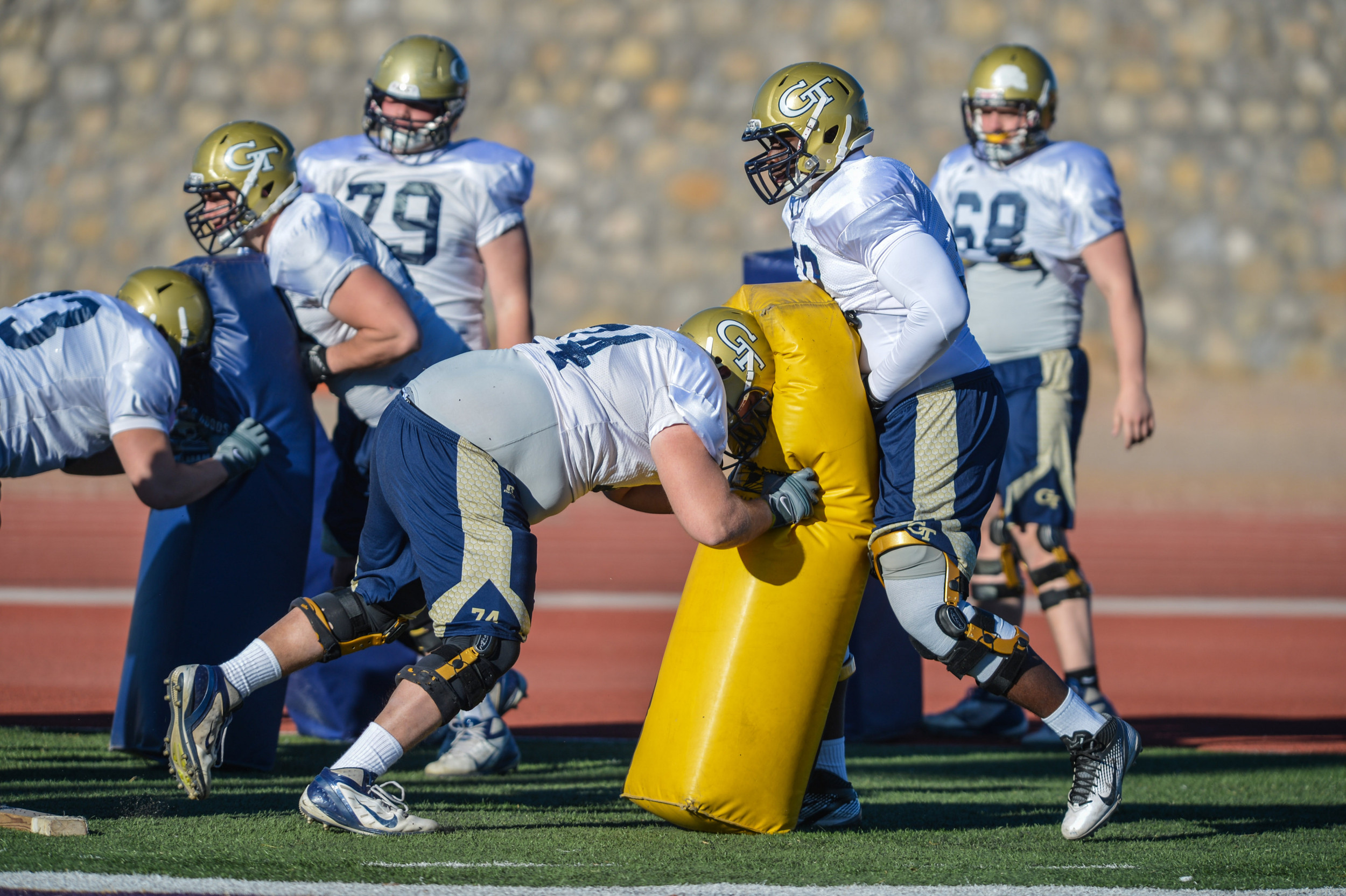 Georgia Tech held it's second practice in El Paso for the 2012 Hyundai Sun Bowl.