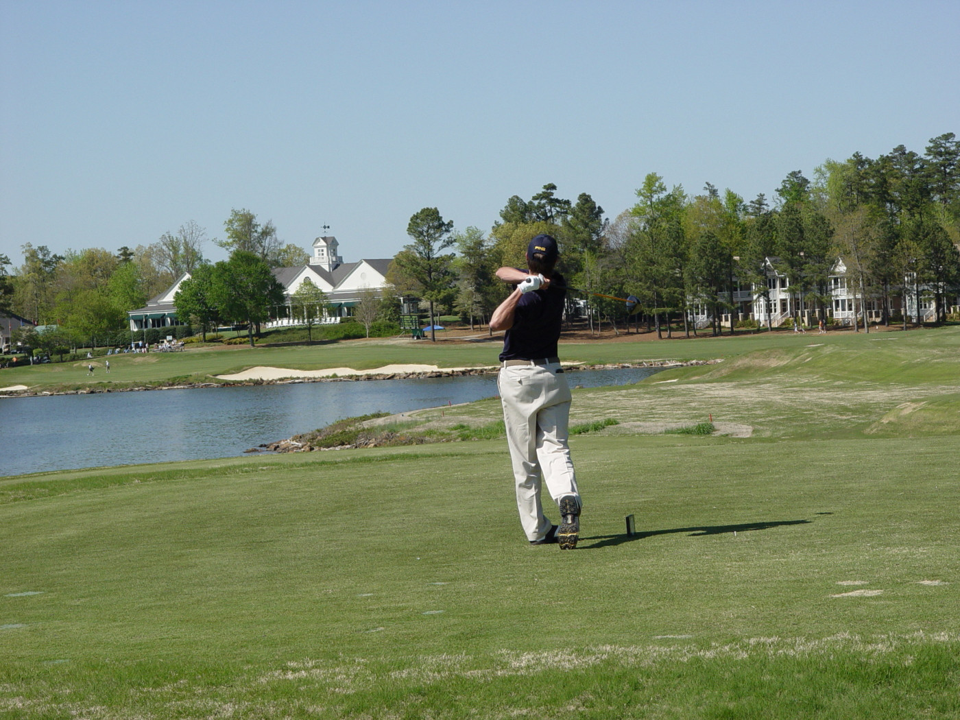 James White tees off at 18 in the first round of ACC Golf Championship - April 17, 2009