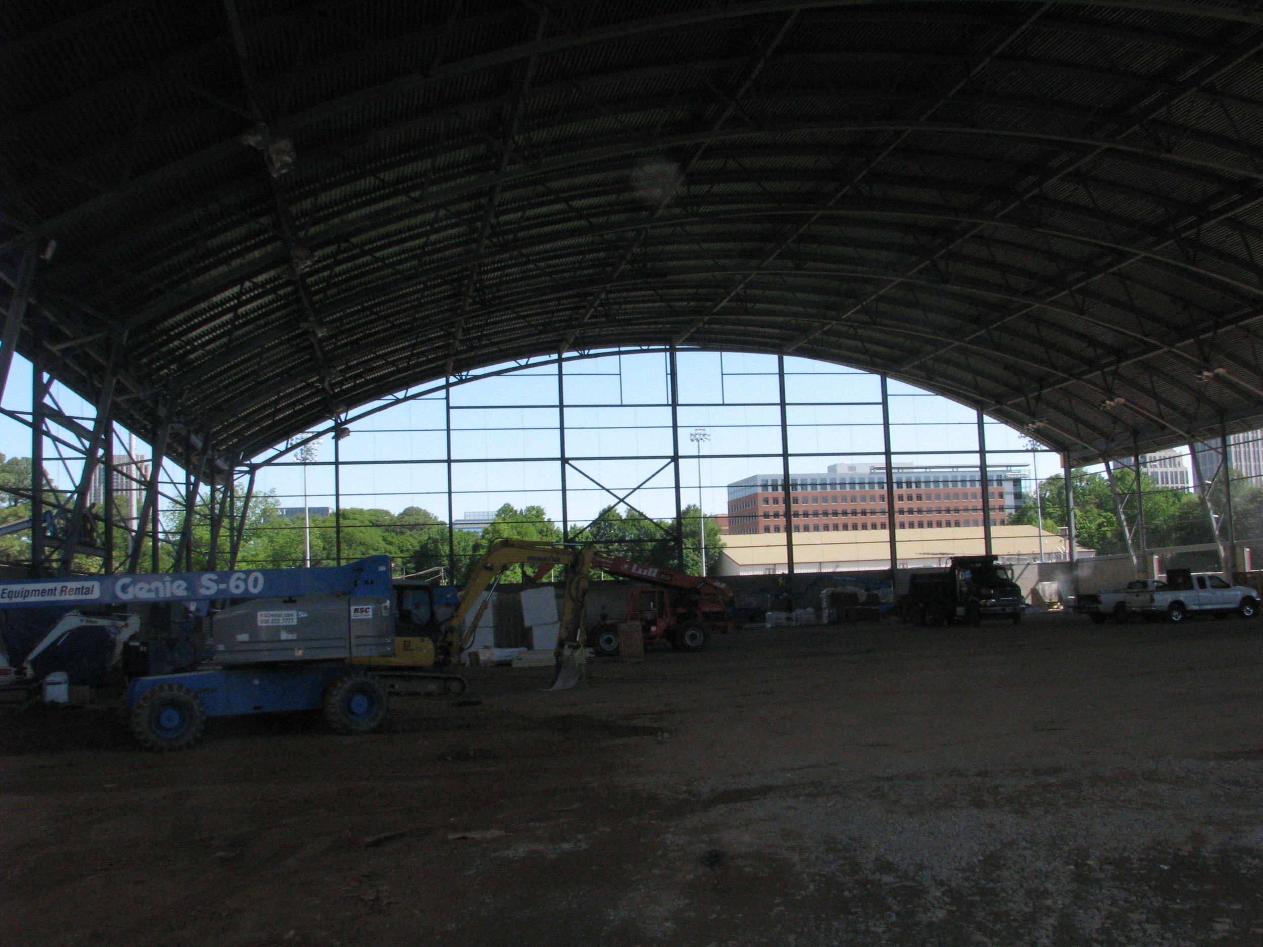 Week 17 - Photo taken on April 29, 2011 - Under the roof at the Practice Facility