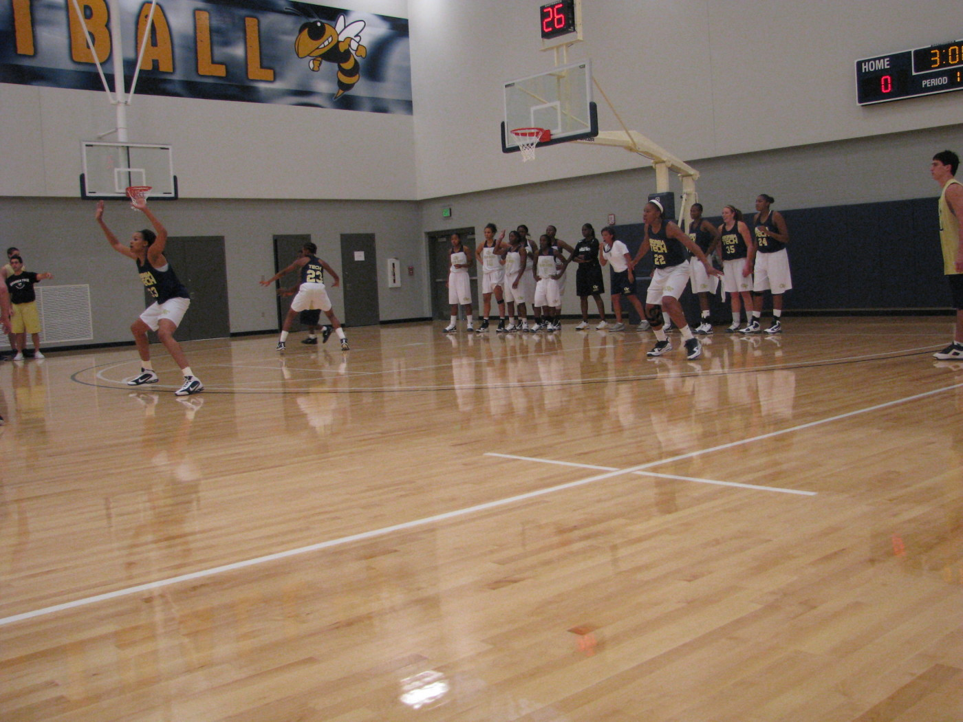 Team continues to practice in Zelnak Center