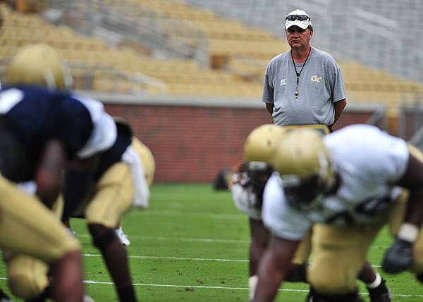 Georgia Tech FootballScrimmage PracticeAugust 14, 2010Bobby Dodd StadiumPaul Johnson