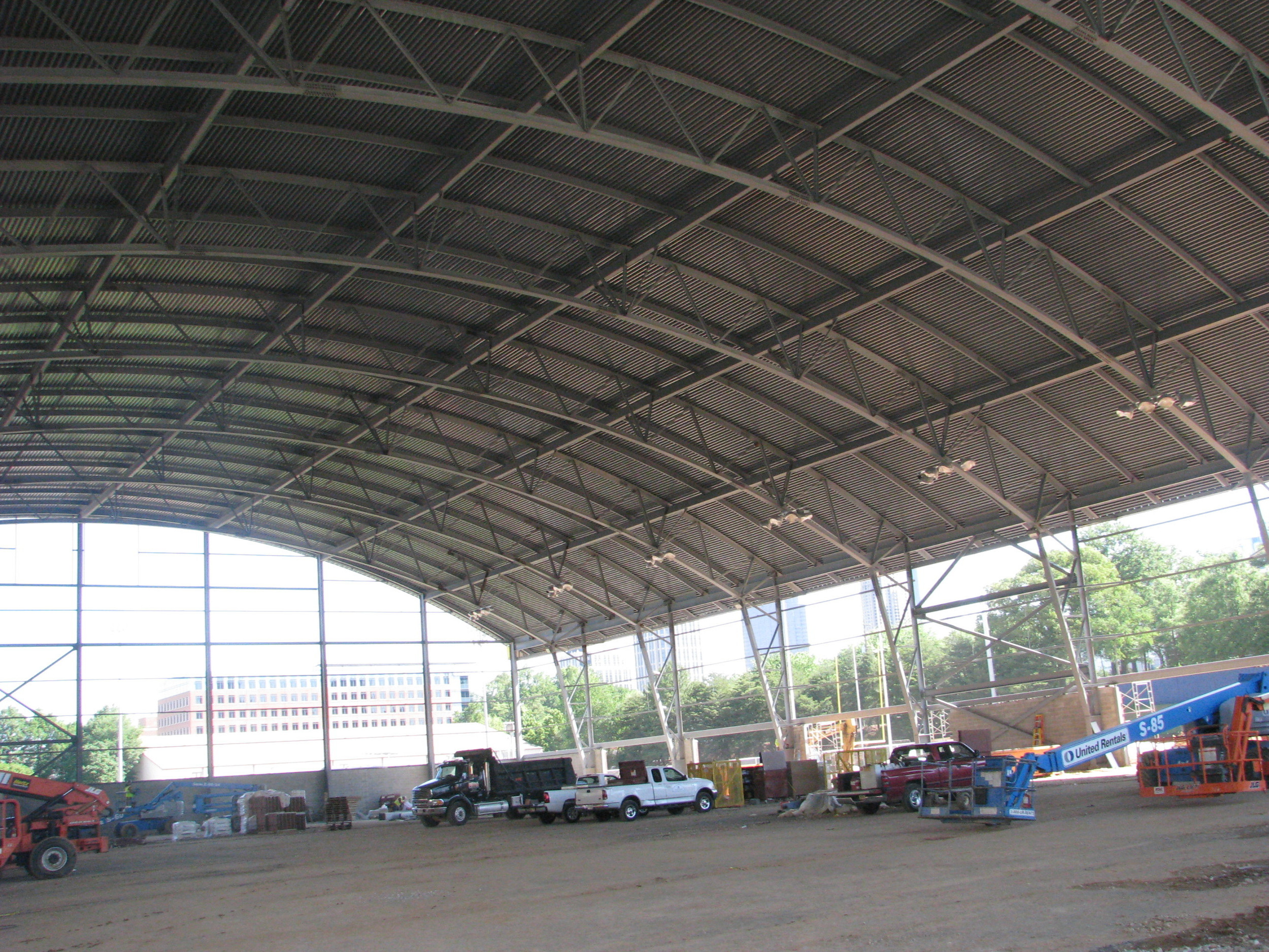 Week 17 - Photo taken on April 29, 2011 - Under the roof of the practice facility