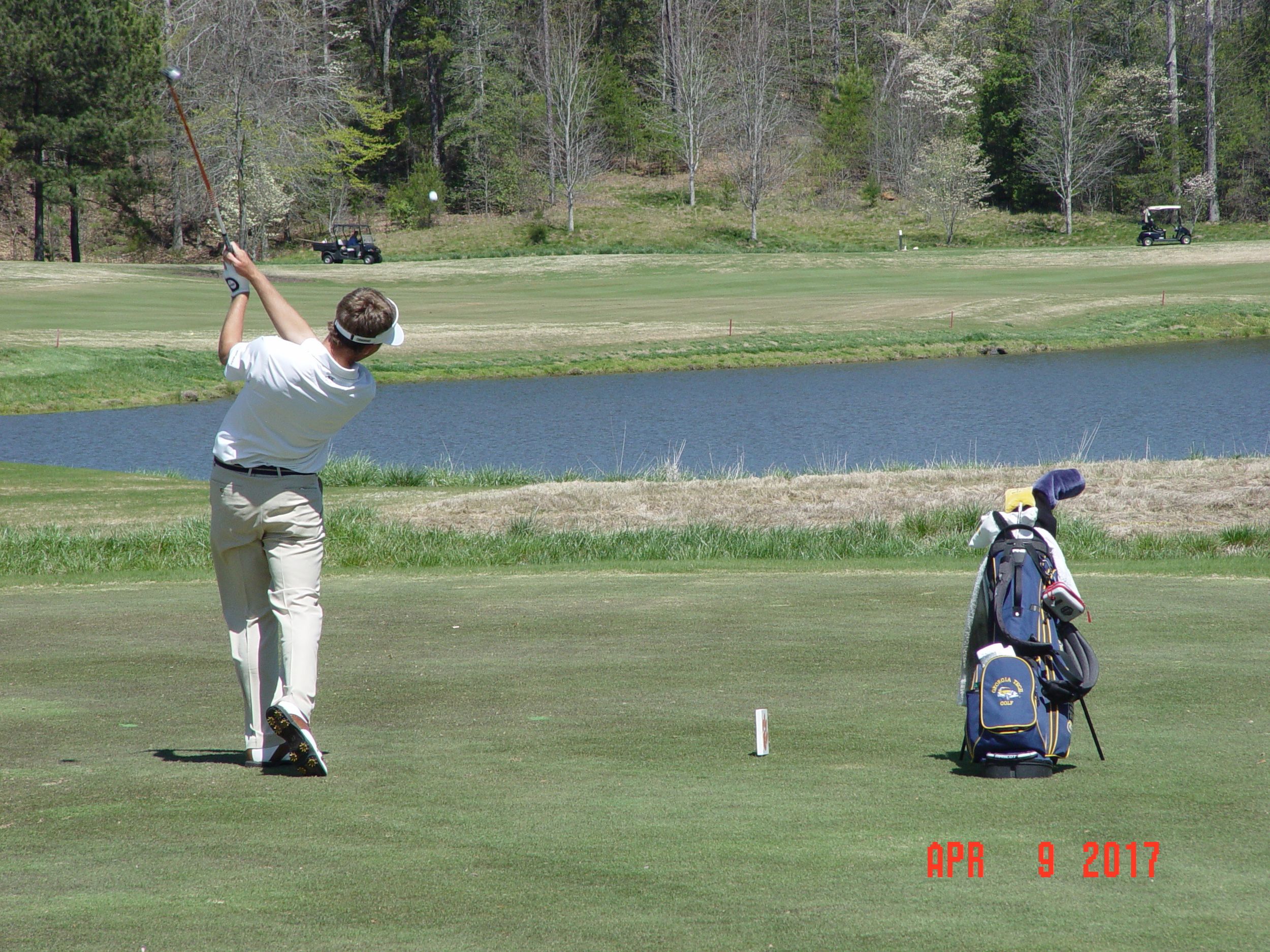 Tyler Strafaci during the final round of the Clemson Invitational, The Cliffs at Keowee Falls, April 9, 2017