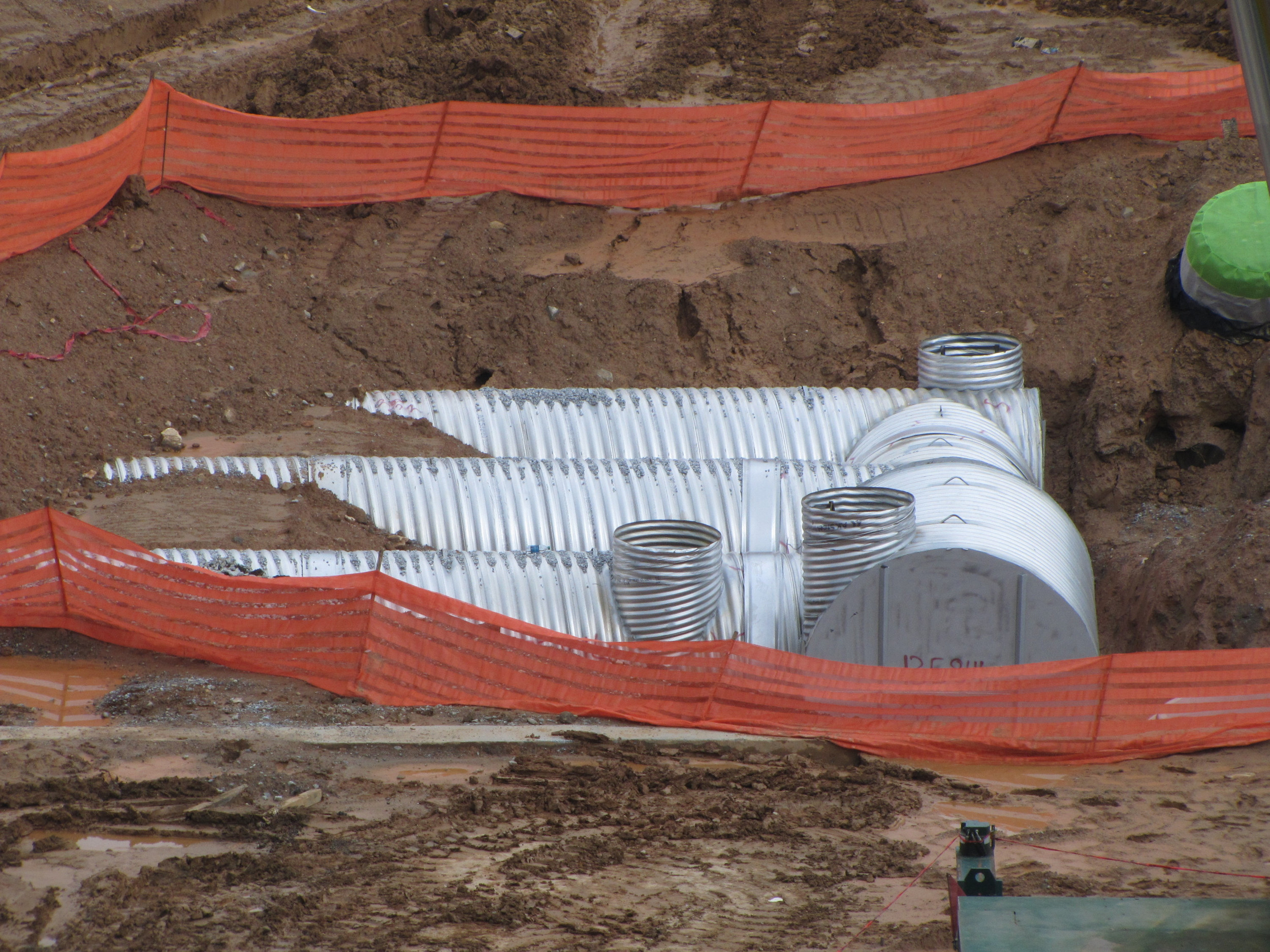 Week 13 - Photo taken on March 31, 2011 - The last of the water retention system not already covered.