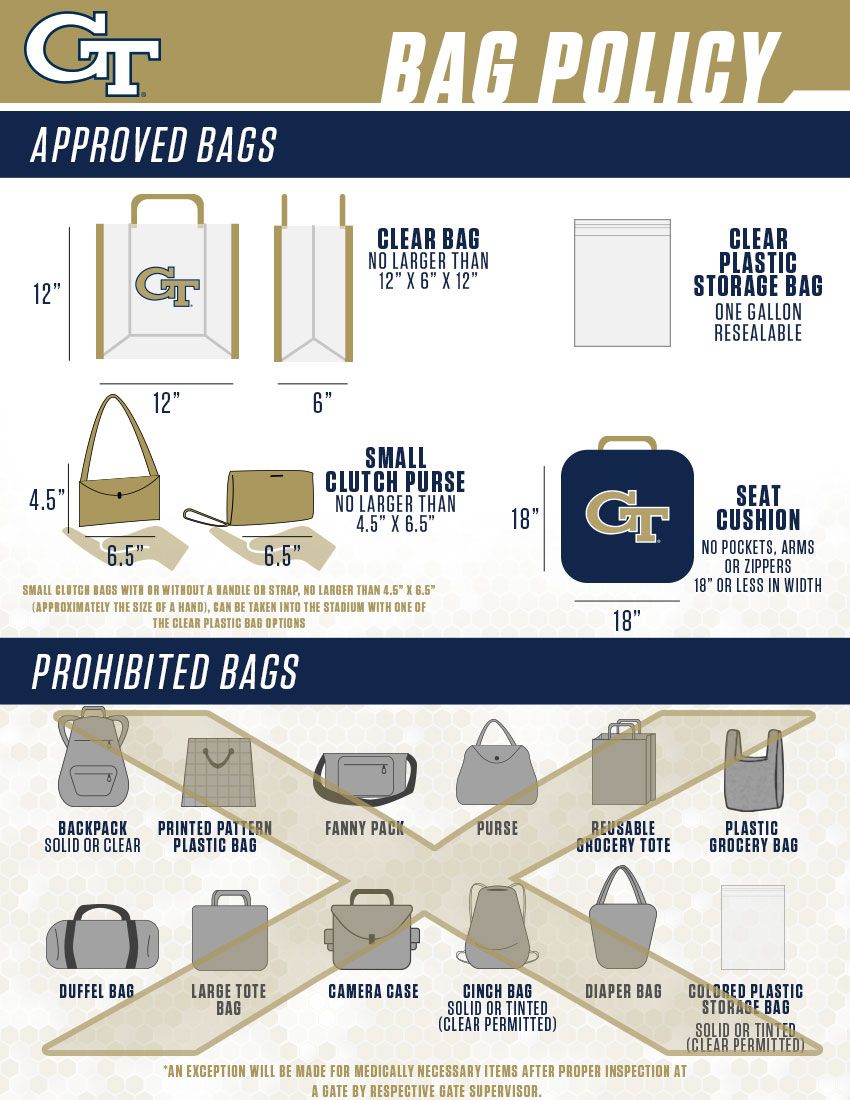Clear-Bag Policies Become Standard in College Athletics
