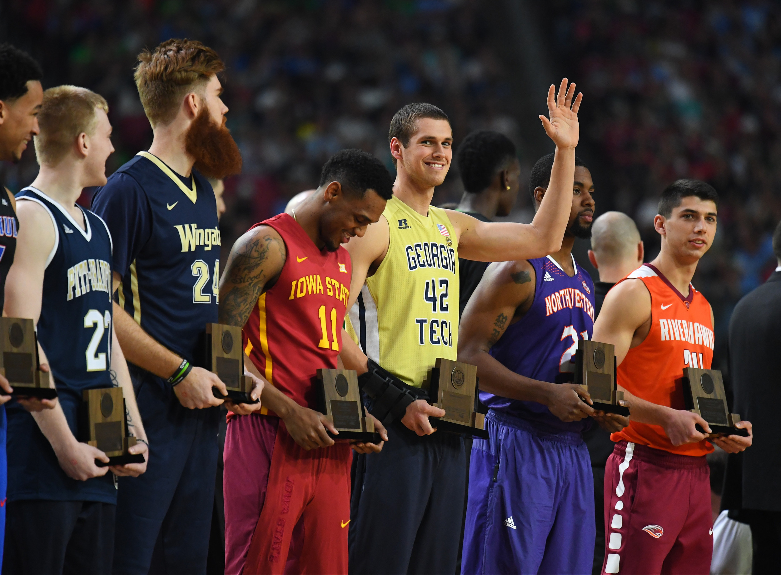 Rand Rowland at the 2017 Final Four - NABC Allstate Good Works Team