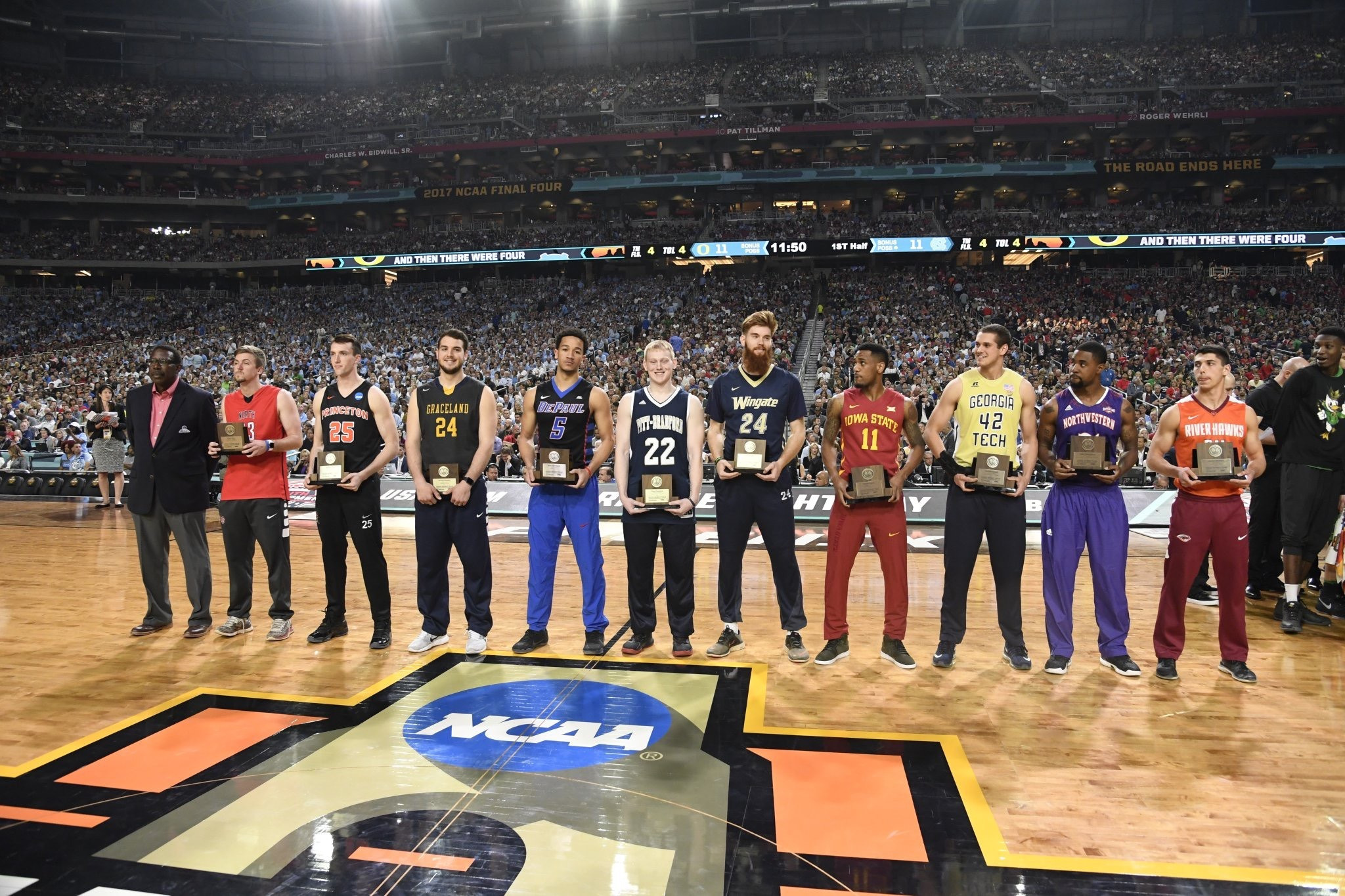 Rand Rowland at the 2017 Final Four - NABC Allstate Good Works Team